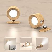 Set of Two Battery-Operated Wall Sconces with Touch Control