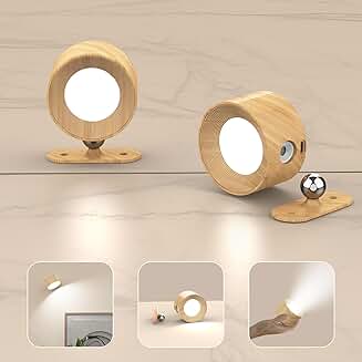 Set of Two Battery-Operated Wall Sconces with Touch Control