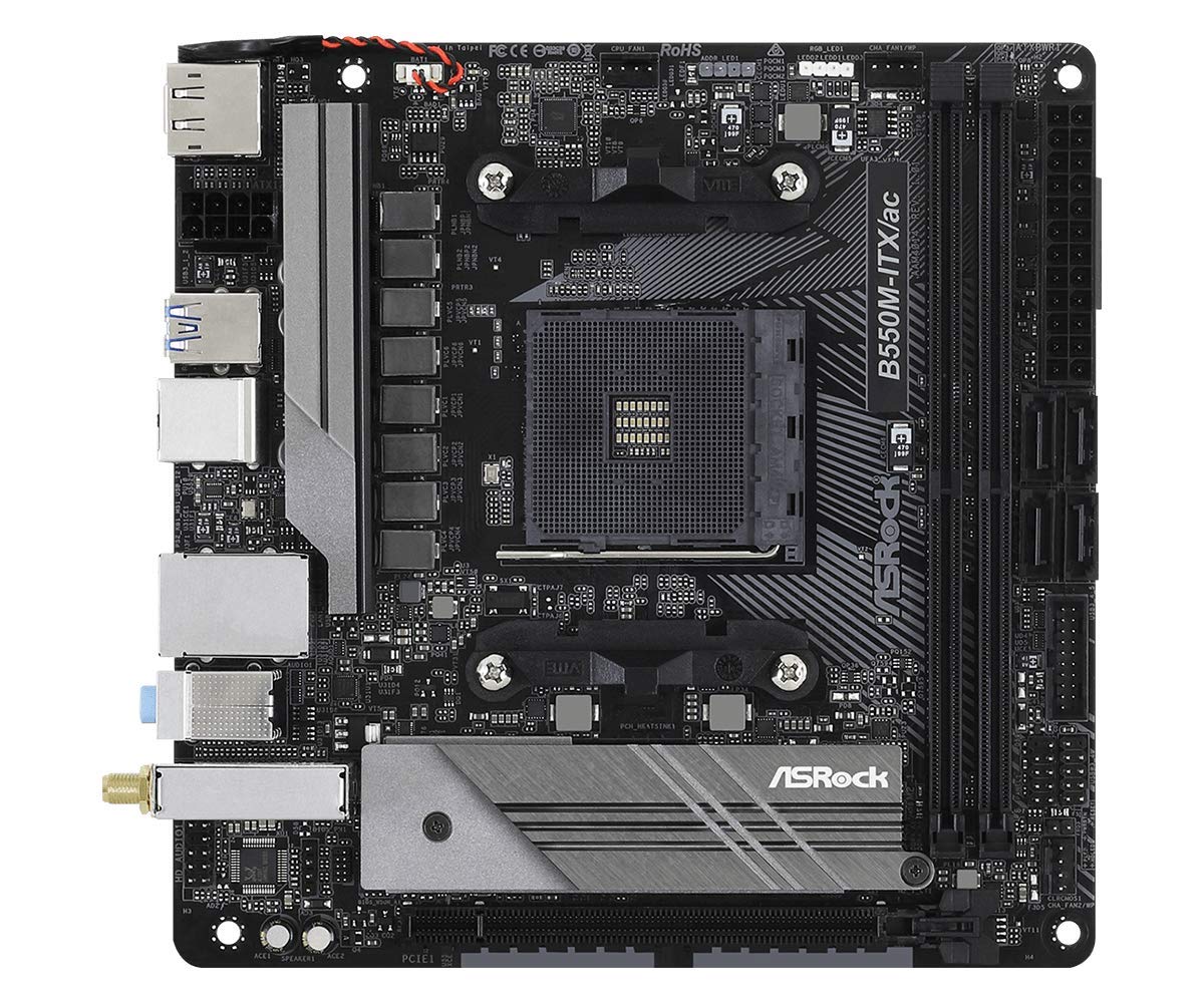 B550M-ITX/AC Supports 3rd Gen AMD AM4 Ryzen / Future AMD Ryzen Processors Motherboard