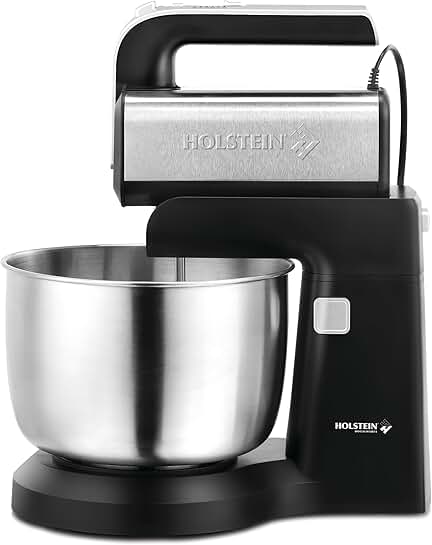 5-Speed Hand and Stand Mixer with LED Light