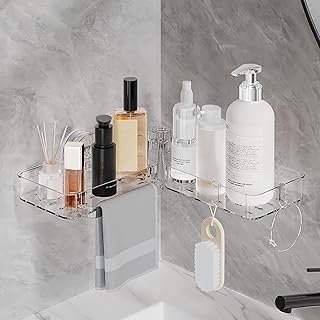 Rotating Corner Shower Caddy with Suction Cups