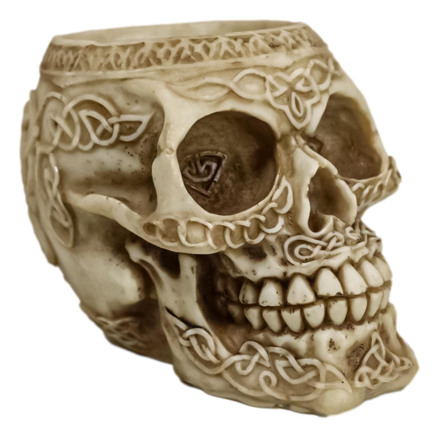 Day of the Dead Celtic Tribal Pen Holder Figurine