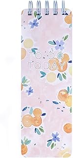 Orange Portable Notepad with 150 Lined Sheets