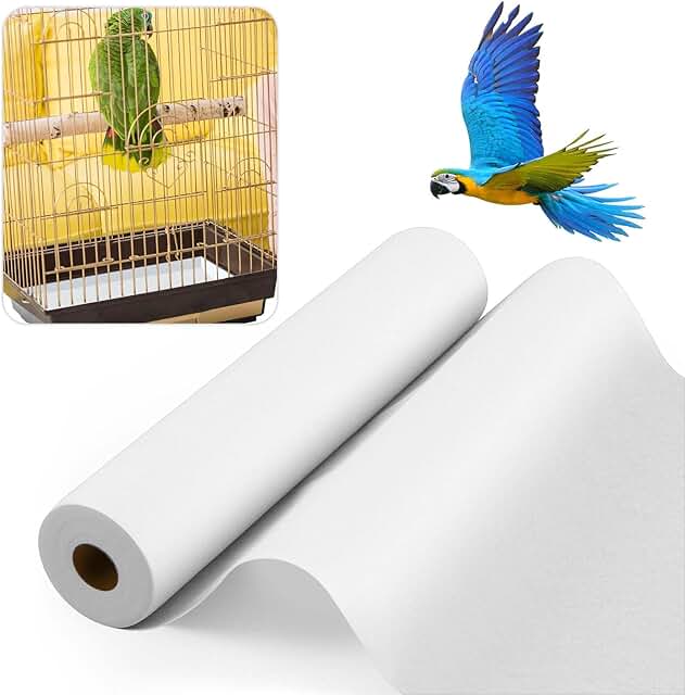 Large 100 ft x 22 in Bird Cage Liner for Parrots