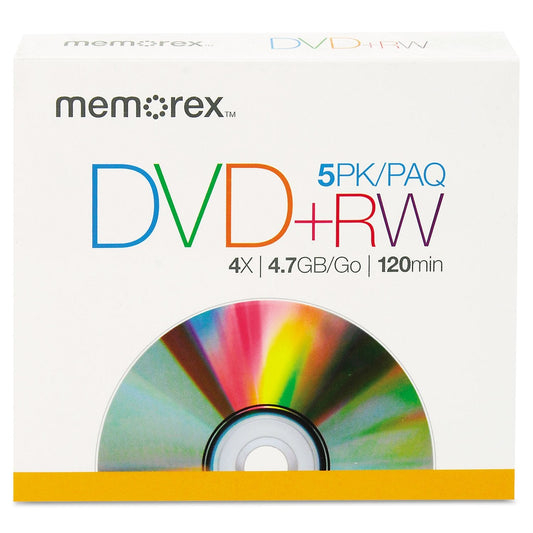 Products - DVD+RW, w/ Jewel Case, 4.7GB 5/PK