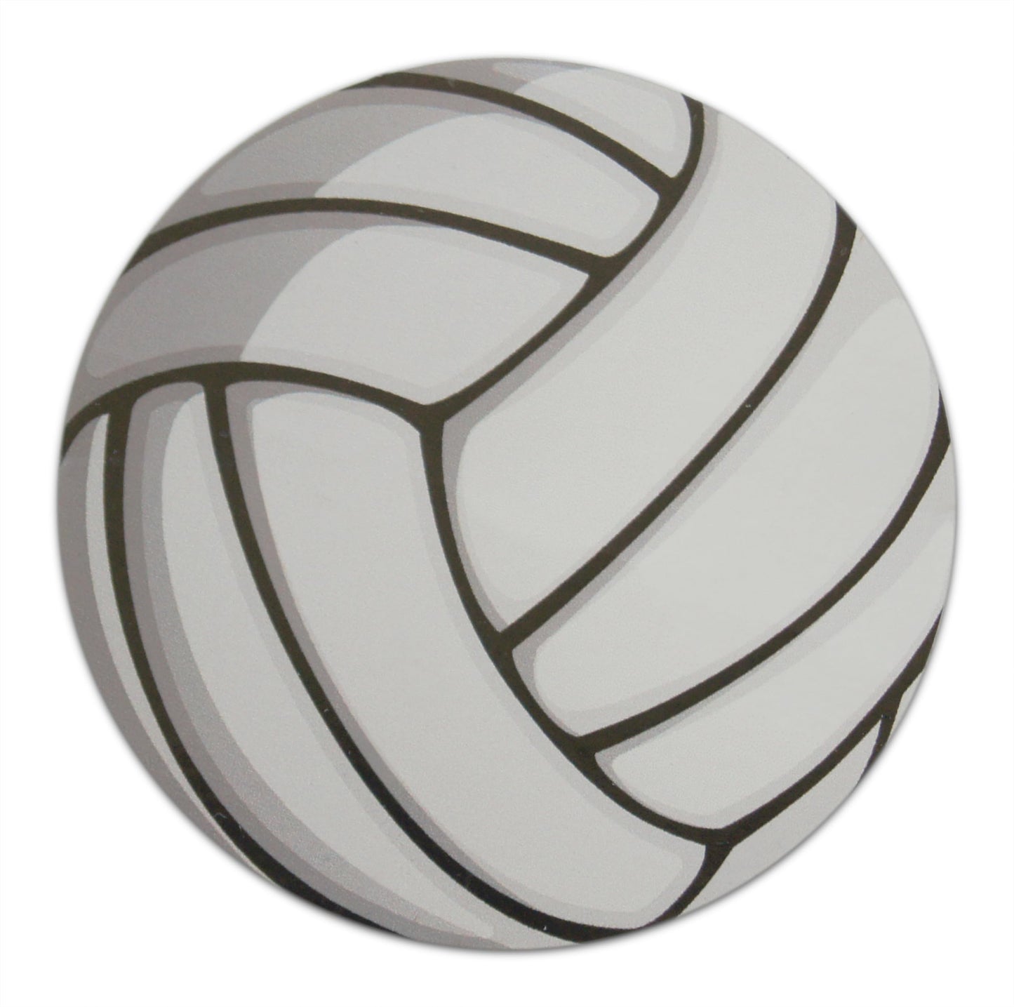Round vinyl sports ball sticker for water bottles and decor