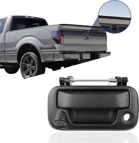 Tailgate Handle with Backup Camera for Pickup Trucks
