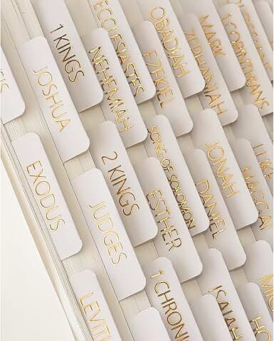 Laminated Bible Tabs for Study and Journaling