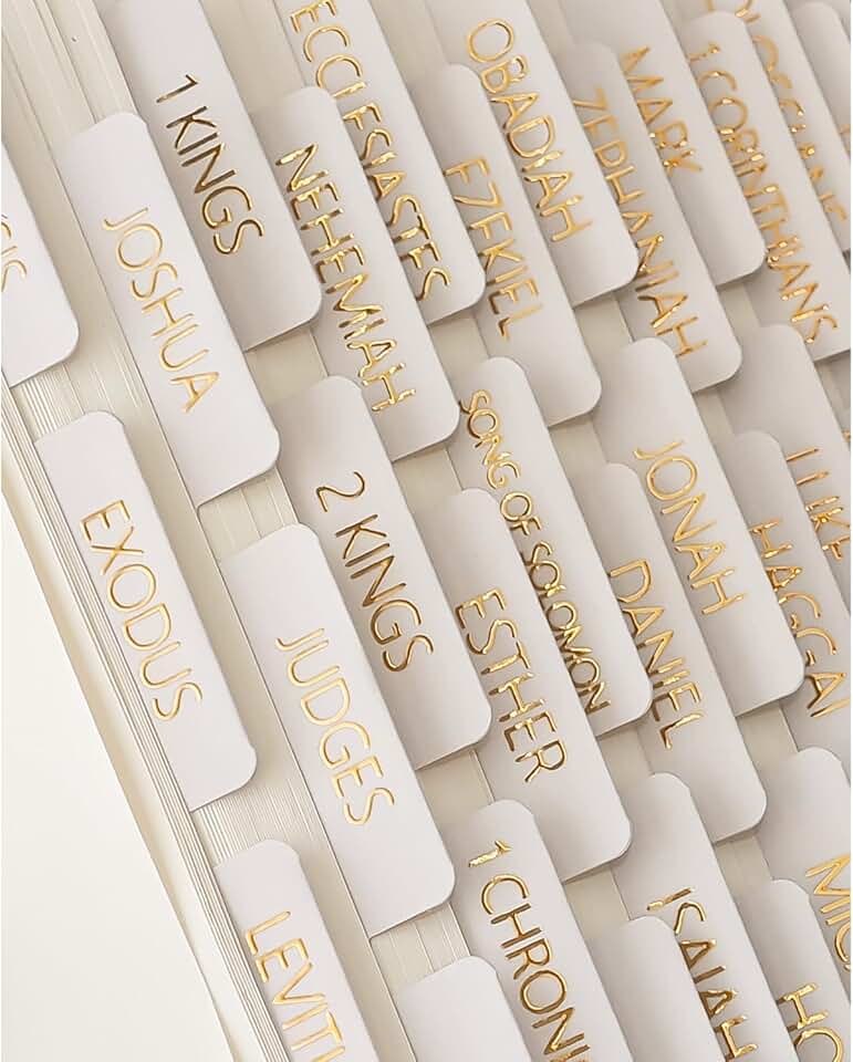 Laminated Bible Tabs for Study and Journaling