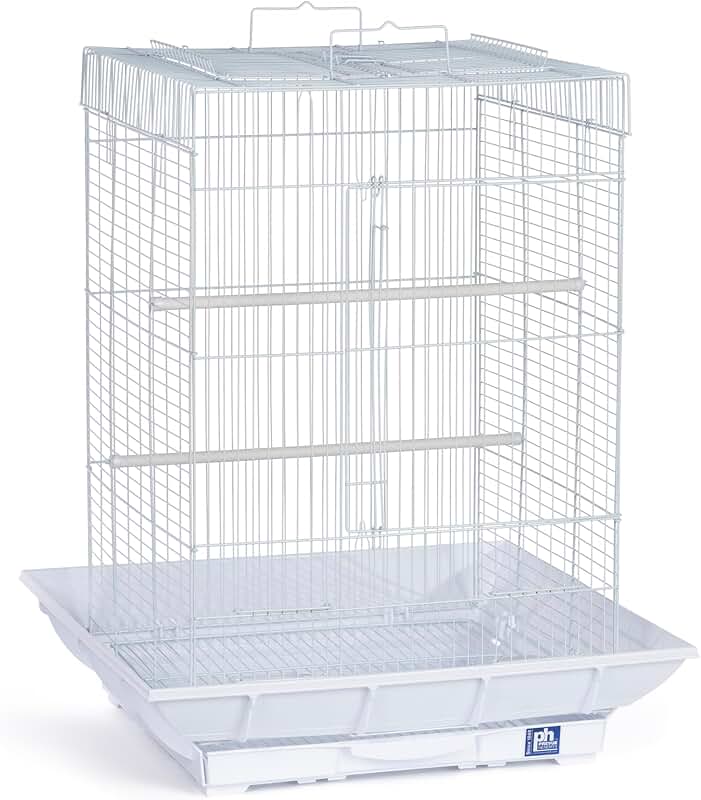 Clean Life Playtop Cage in White
