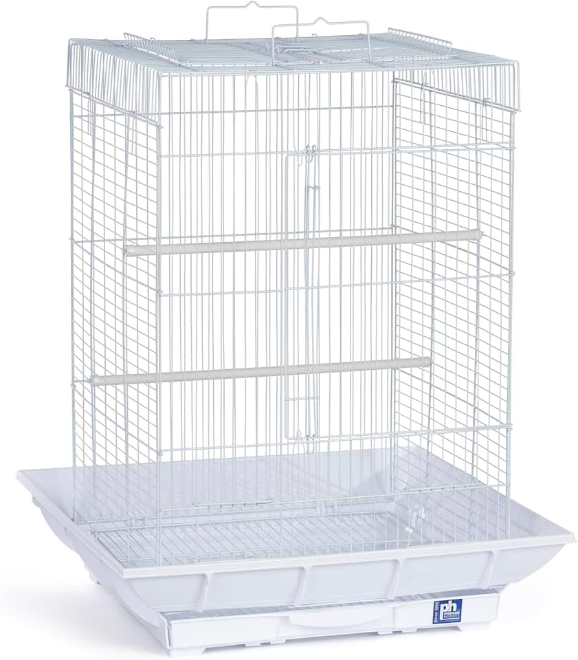 Clean Life Playtop Cage in White