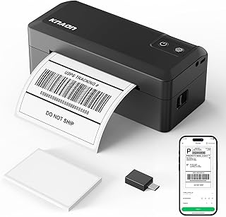 Portable 4x6 Thermal Label Printer with Bluetooth