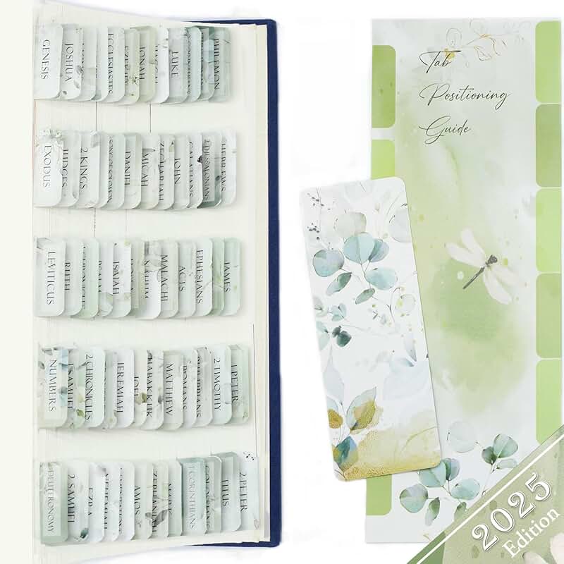 Bible Tabs with Bookmark and Alignment for Study