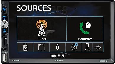 7-inch LED Touch Screen Car Stereo with Bluetooth and Backup Camera