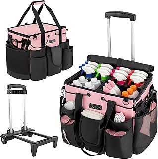 Large Rolling Cleaning Supply Organizer with Wheels