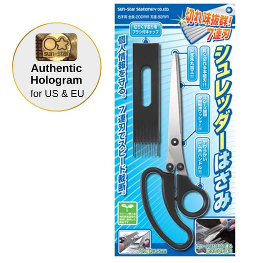 7-Blade Shredder Scissors, 7.9 inches, Black