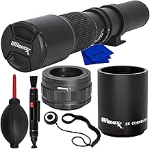 High-Power 500mm Telephoto Lens Kit with Converter and Adapter