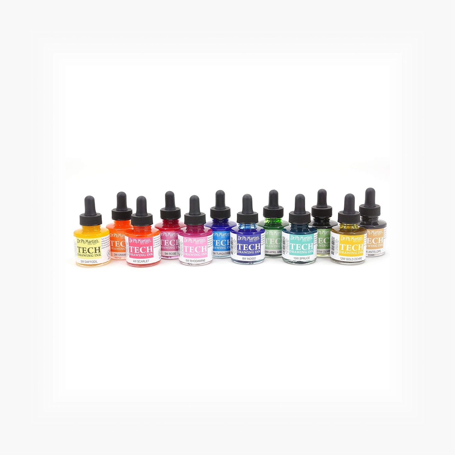 Drawing Ink Set 12 Colors 1.0 oz