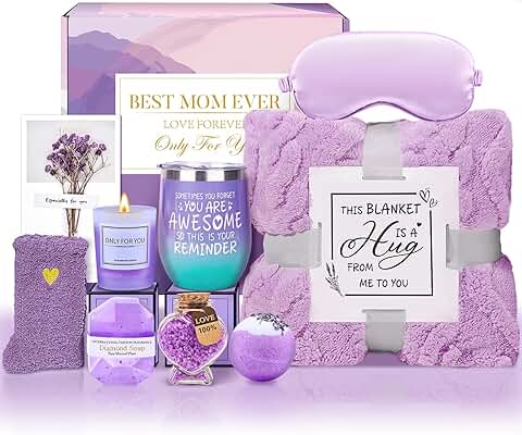 Relaxing Lavender Spa Gift Set for Mom