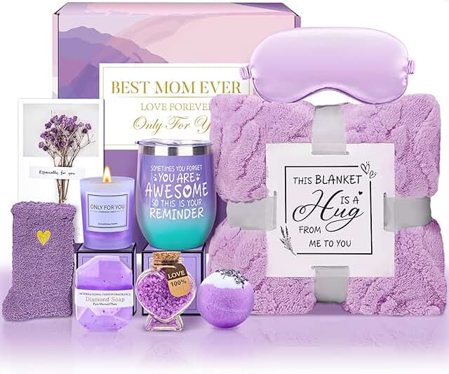 Relaxing Lavender Spa Gift Set for Mom