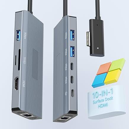 2025 New 10-in-1 Surface Docking Station with 2-Year Warranty