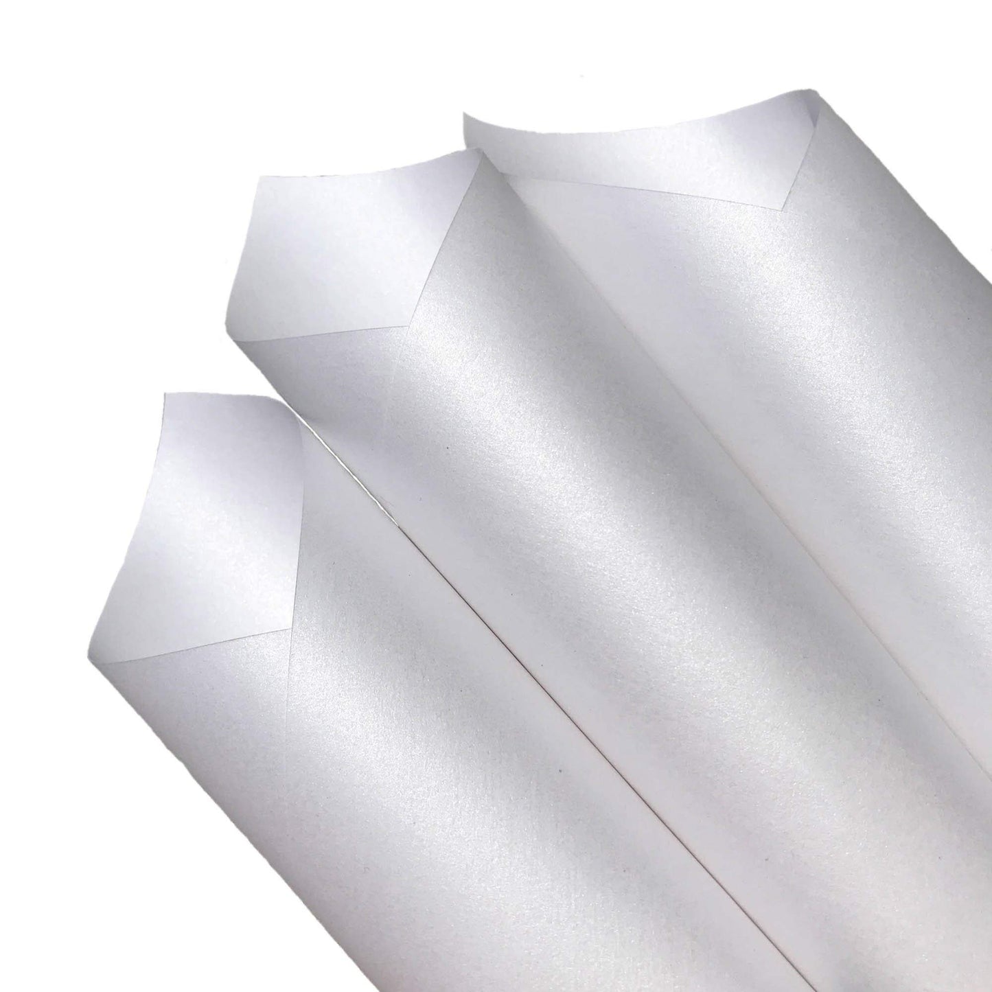 Lightweight White Pearlescent Cardstock, 50 Sheets
