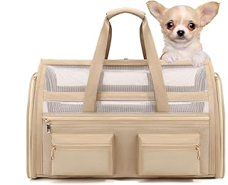 Small Pet Carrier for Dogs and Cats up to 15 lbs