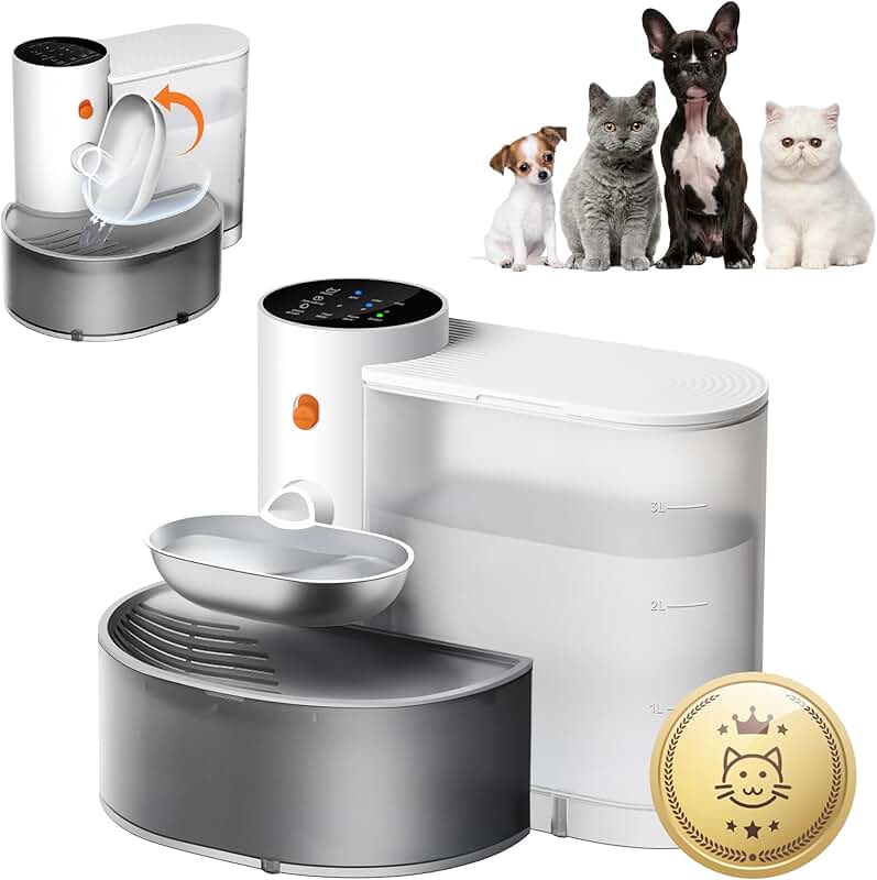 Wireless Pet Water Fountain with Large Capacity