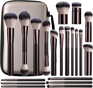 20-Piece Makeup Brush Set with Travel Case