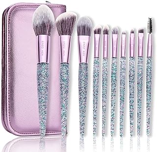 Colorful Vegan Makeup Brush Set with Case