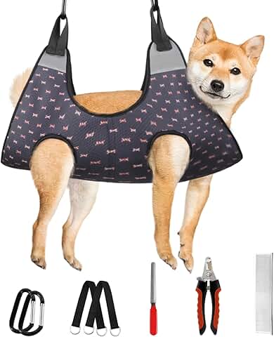 Dog and Cat Grooming Hammock and Restraint Sling