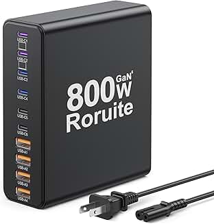 800W USB C Charging Station with 10 Ports