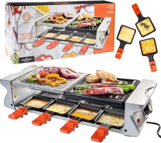 Electric Raclette Grill for Indoor Use