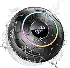 Waterproof Bluetooth Shower Speaker with Light and Suction