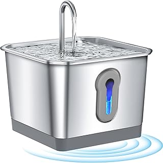 Battery-Operated Pet Water Fountain with Motion Sensor