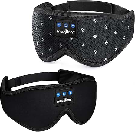 Breathable Sleep Mask with Wireless Earphones for Side Sleepers