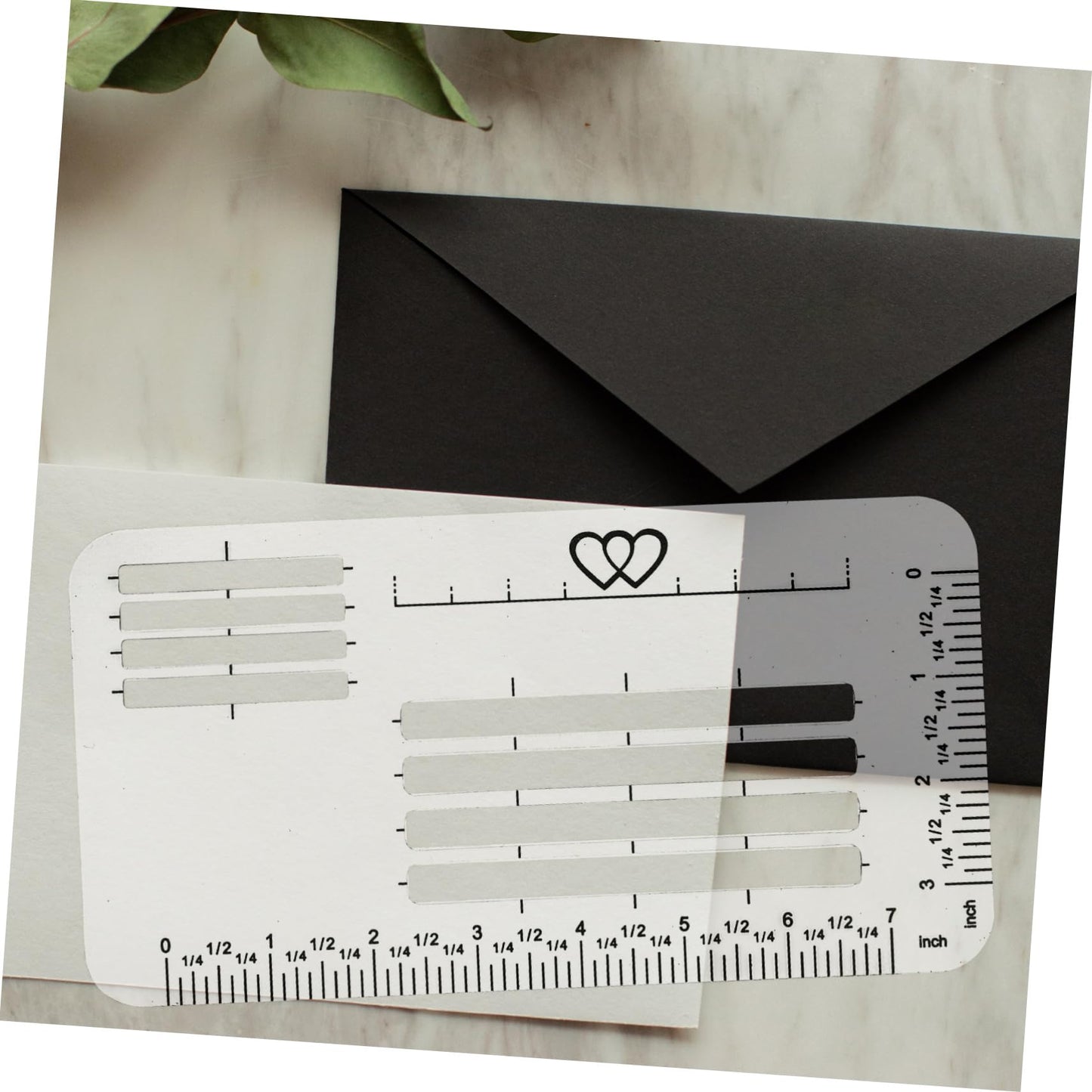 ClearCraft Lettering Envelope Set 4pcs Plastic Templates