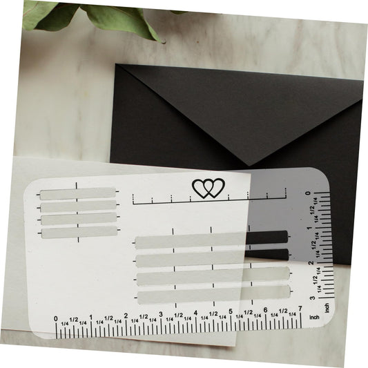 ClearCraft Lettering Envelope Set 4pcs Plastic Templates