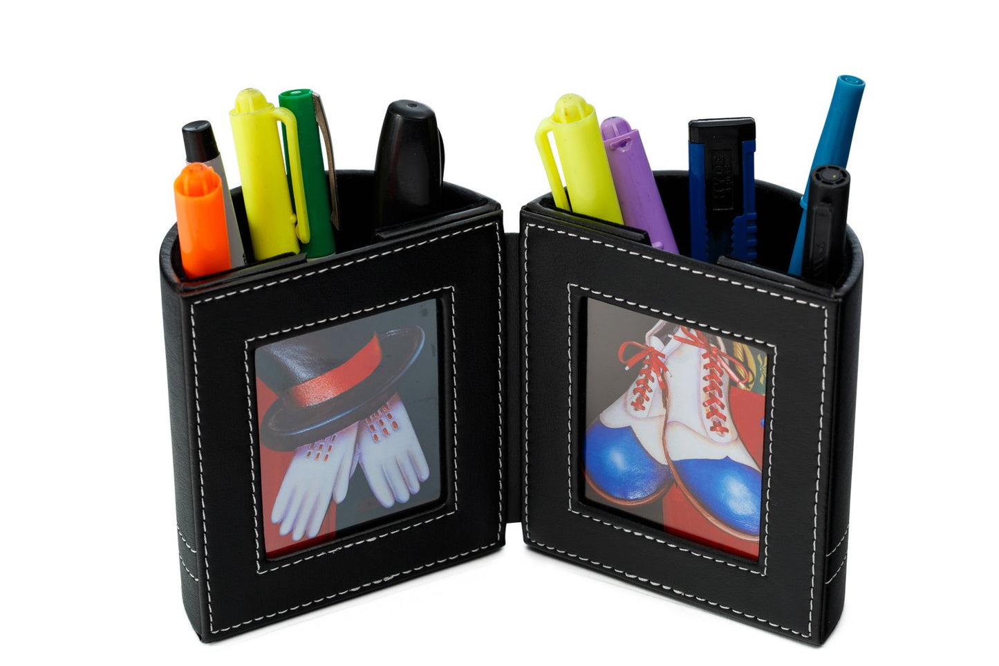 Pen and Pencil Holder with Picture Frame