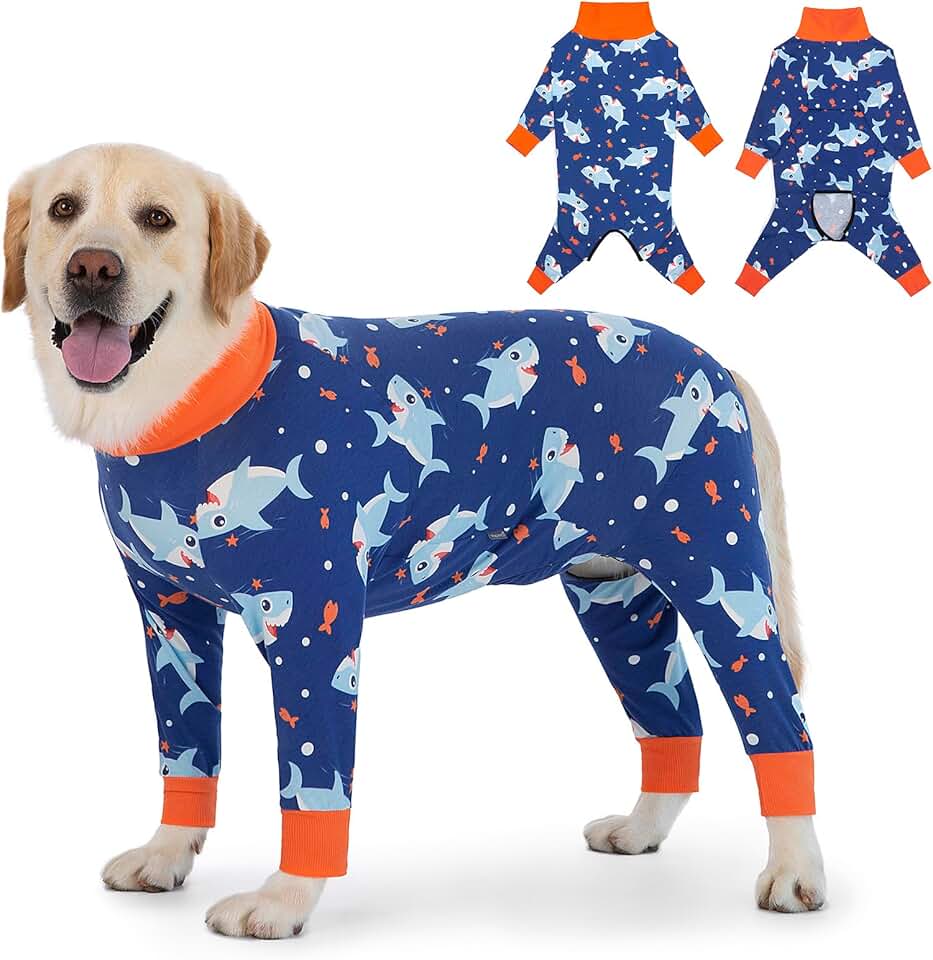 Dog Recovery Suit for Post-Surgery, Medium to Large