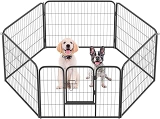 Foldable 6-Panel Dog Playpen for Indoor and Outdoor Use