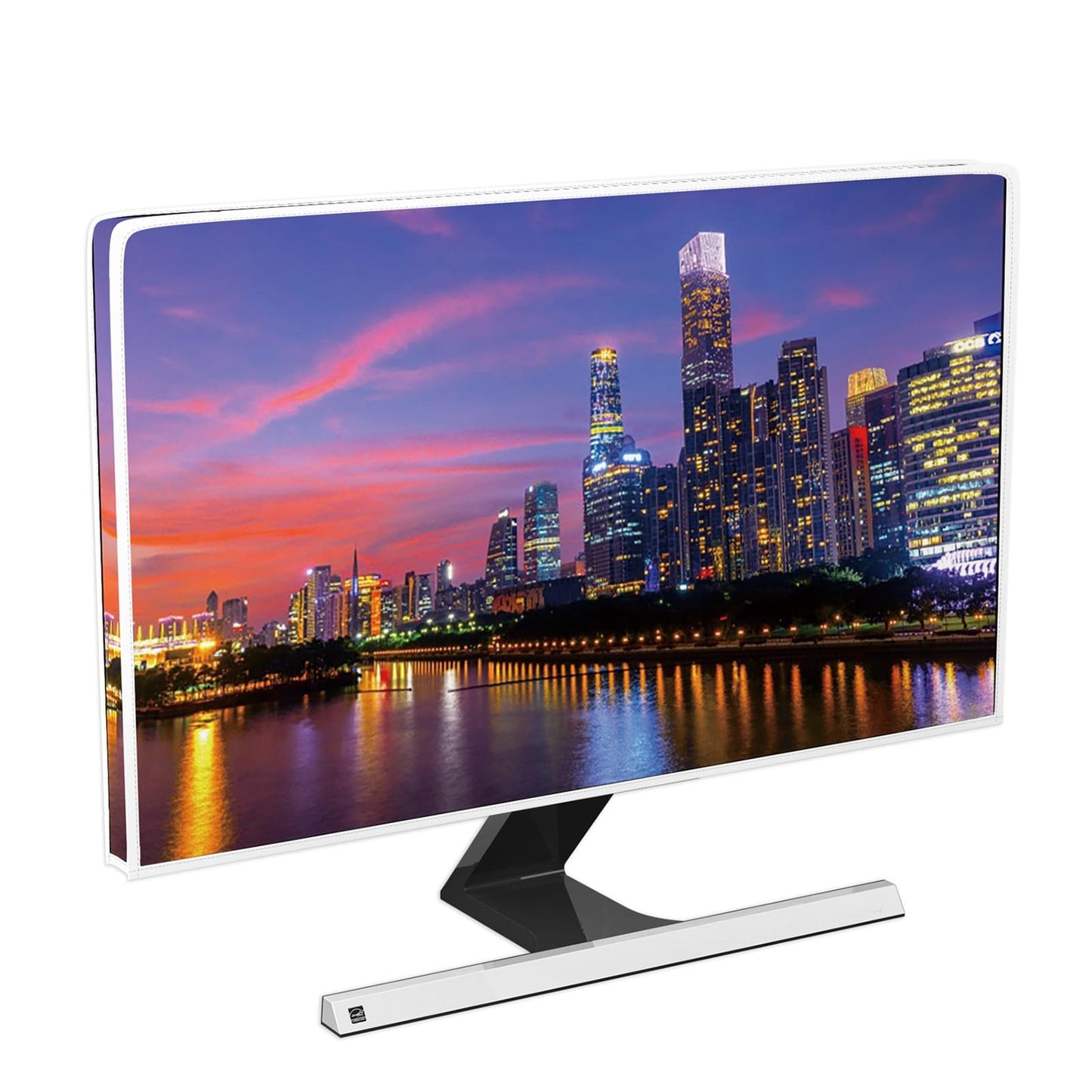 City Night Computer Monitor Dust Cover for 22-25 Inch Screens