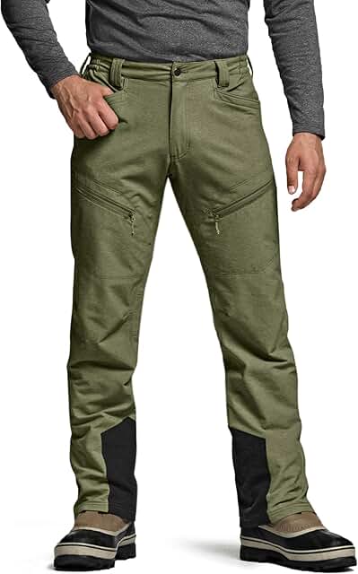 Men's Softshell Fleece-Lined Winter Hiking Pants