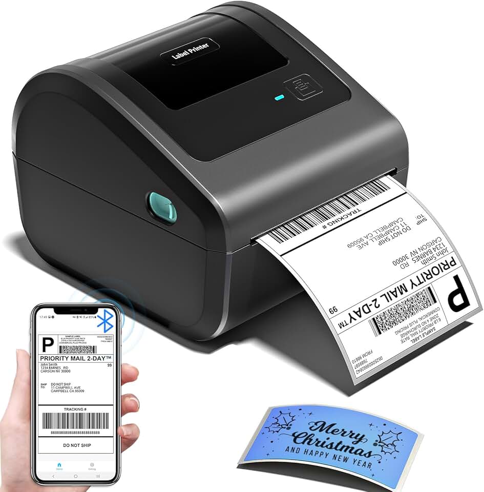 Bluetooth 4x6 Thermal Shipping Label Printer