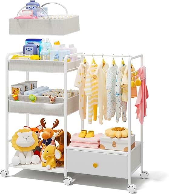 3-in-1 Diaper Caddy and Organizer for Nursery