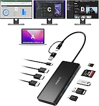 Triple Monitor USB C Docking Station with HDMI and USB 3.0