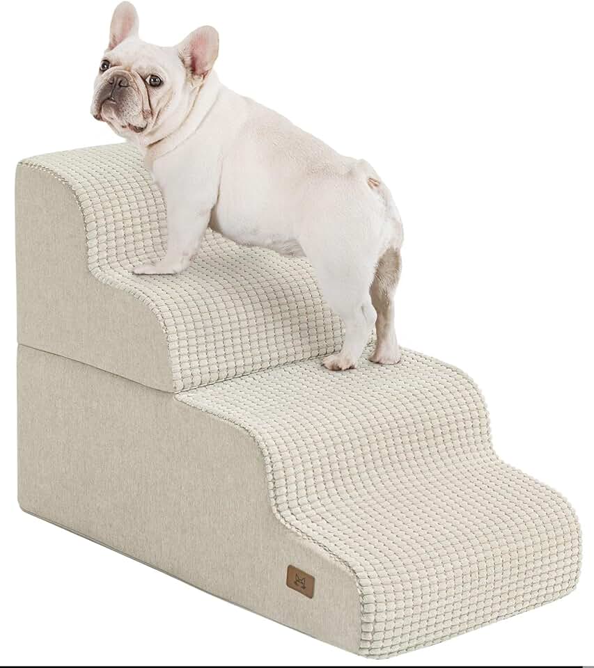 Dog Bed Stairs, 19.7" High, Non-Slip, Indoor