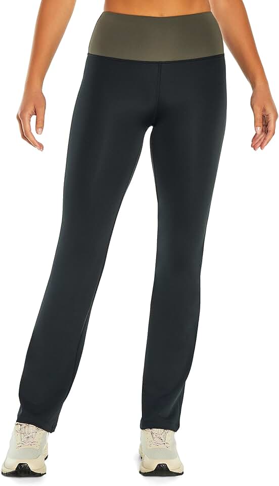 Women's Colorblock High Rise Flare Pants