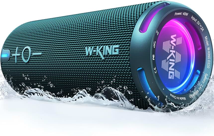 Portable Waterproof Bluetooth Speaker with Deep Bass