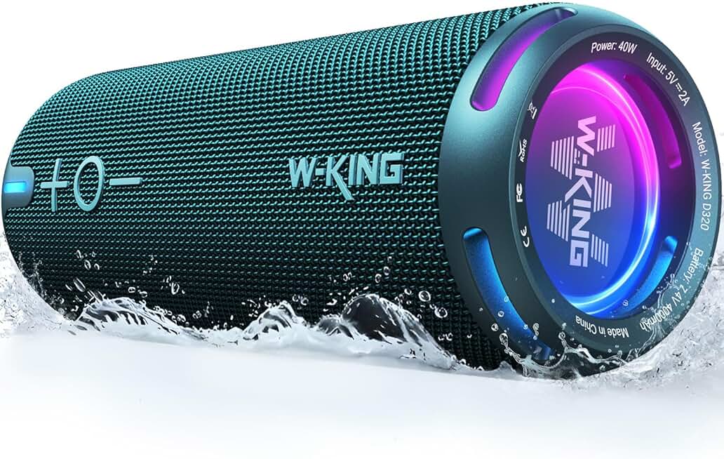 Portable Waterproof Bluetooth Speaker with Deep Bass